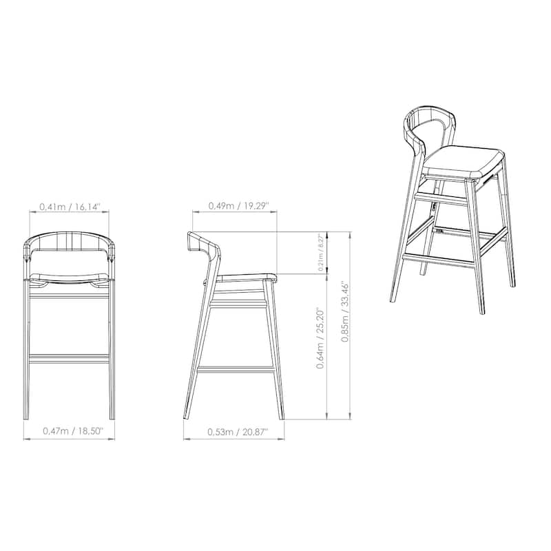 Urbia Velma Counter and Bar Stool