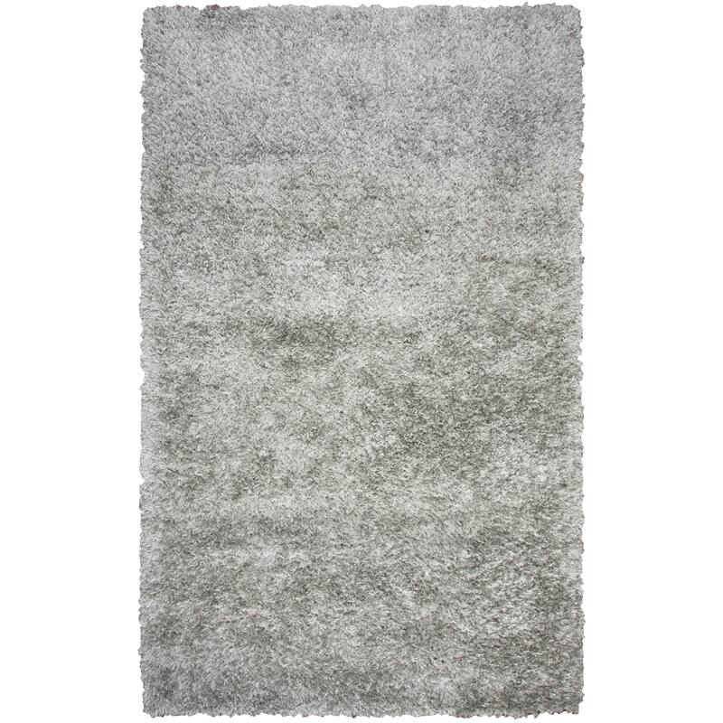 Alora Decor Pearl Contemporary Gray Polyester/Lurex Area Rug