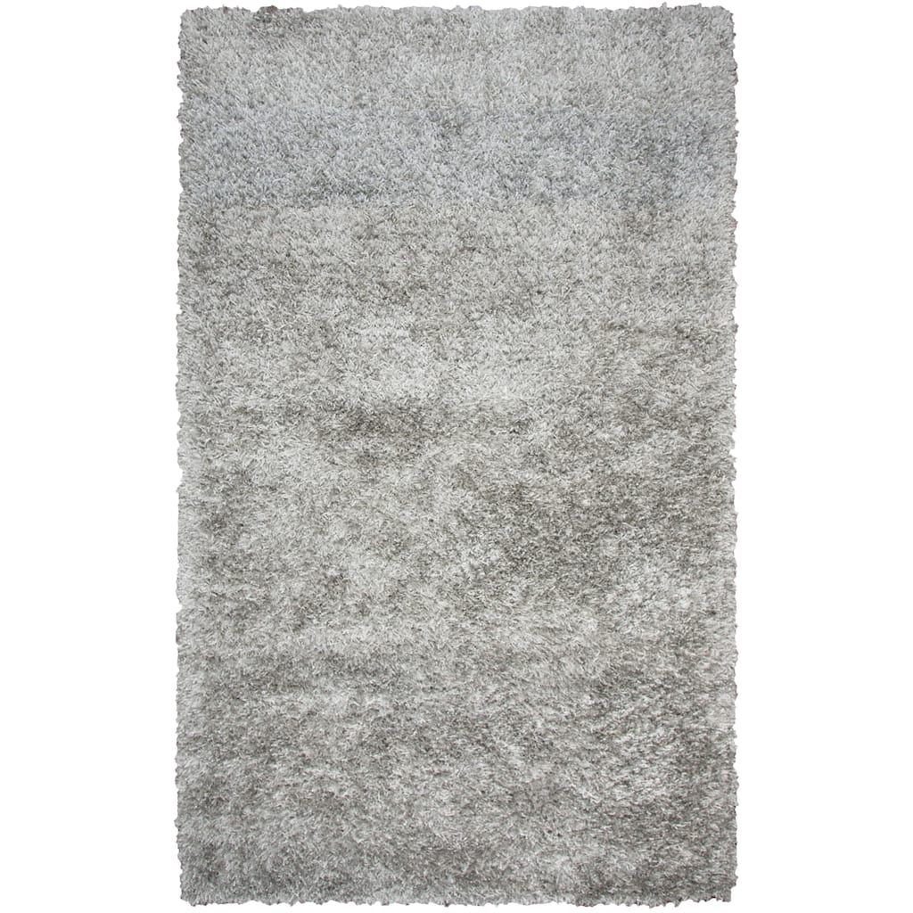 Alora Decor Pearl Contemporary Gray Polyester/Lurex Area Rug