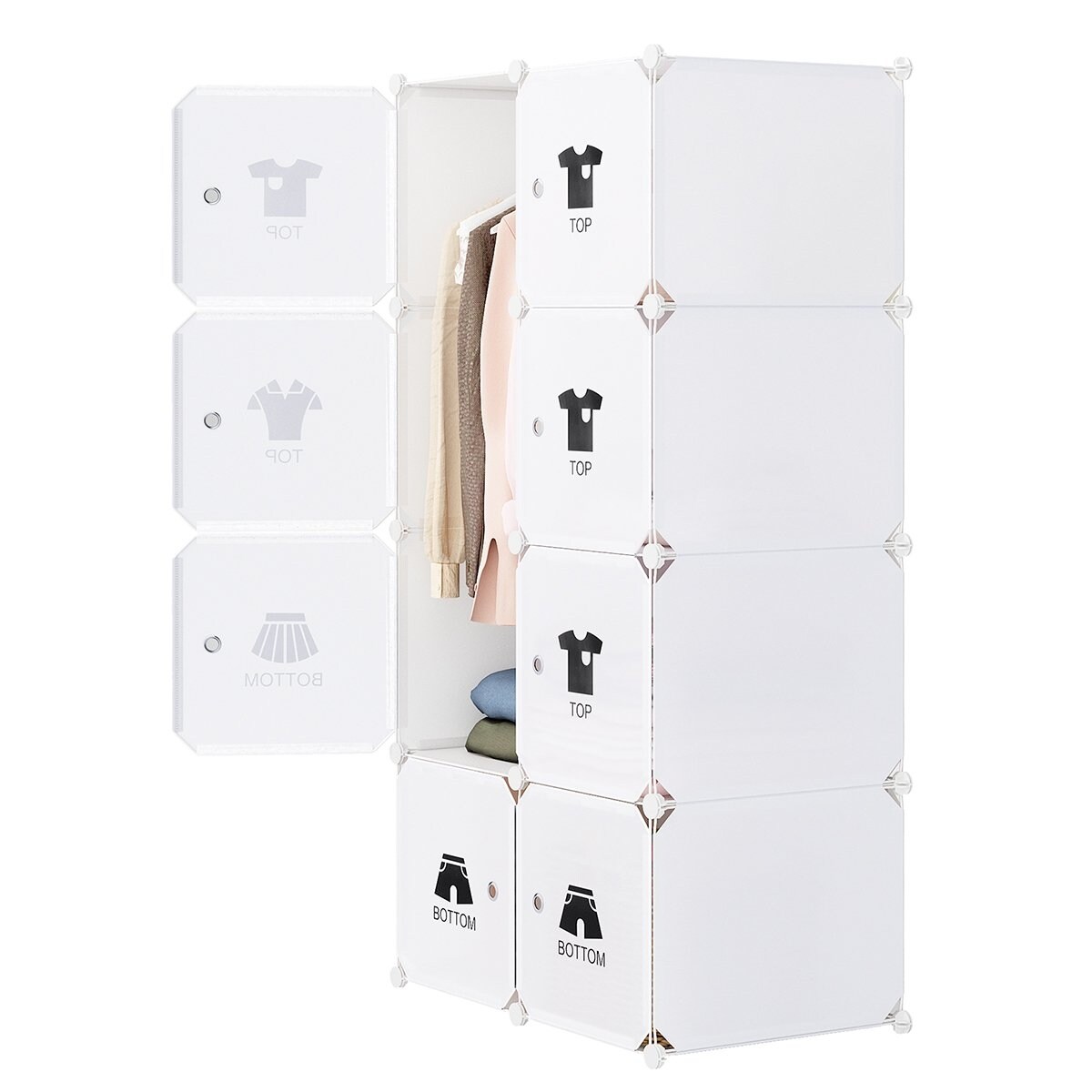 Shop Langria 8 Cube Diy Modular Storage Organizer Extra Large