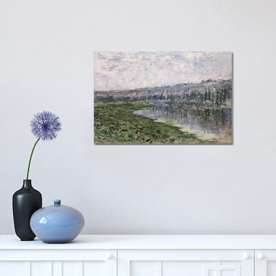 iCanvas "The Seine and the Hills of Chantemsle, 1880 " by Claude Monet Canvas Print