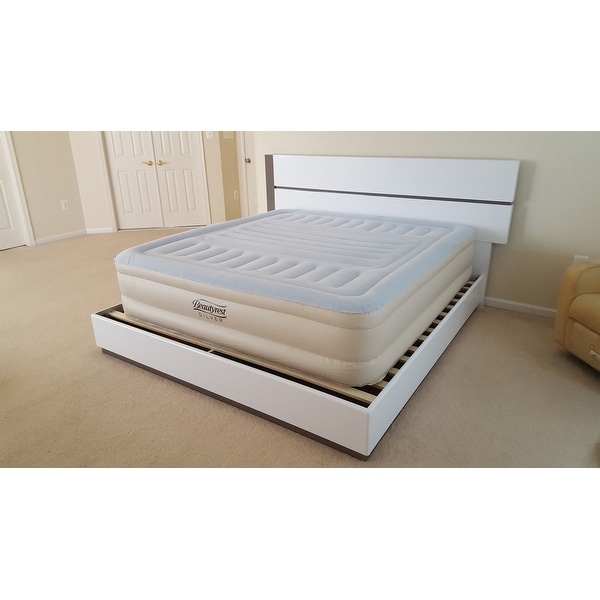 Top Product Reviews For Beautyrest Silver 18 Inch King Size Lumbar Supreme With Adjustable Tri Zone Lumbar Support Air Bed Mattress With Built In Pump 27221133 Overstock