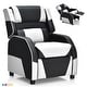 preview thumbnail 4 of 47, Gymax Gaming Recliner Sofa PU Leather Armchair for Kids Youth w/