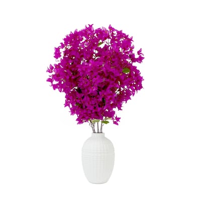 40" Artificial Purple Bougainvillea Arrangement with Vase