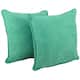 Porch & Den Springbrooke Microsuede Floor Pillows (Set of 2) - Emerald