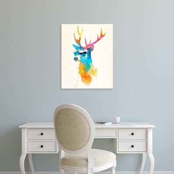 Easy Art Prints Robert Farkas's 'Sunny Stag' Premium Canvas Art