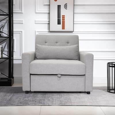 Multifunctional Single Sleeper Sofa, Can Be Adjusted in 3 Gears