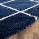 preview thumbnail 98 of 161, SAFAVIEH Hudson Shag Estella Diamond Trellis 2-inch Thick Rug