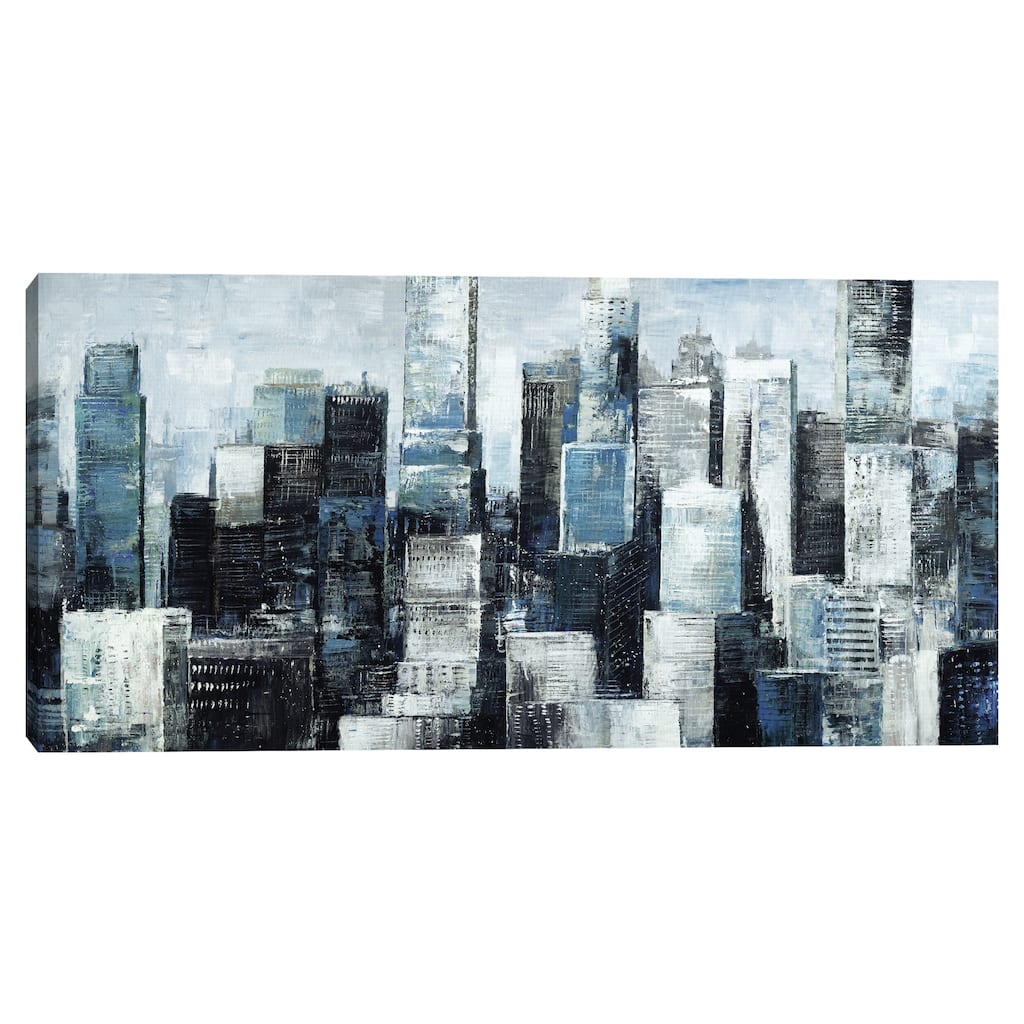 City Blue I Light Canvas Art Print