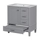 preview thumbnail 13 of 30, GDFStudio - Iris Modern 30" Bathroom Vanity with Ceramic Sink, Soft-Close Door & 3 Drawers