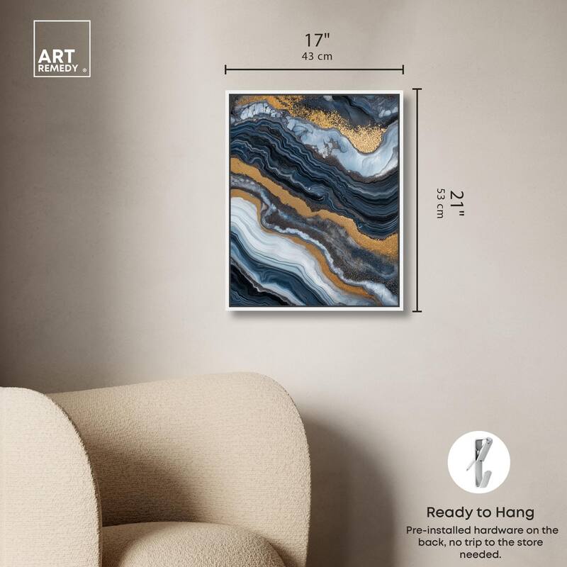 Acrylic Flow I Canvas by Art Remedy