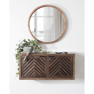 Kate and Laurel Mezzeta Decorative Wood Wall Cabinet