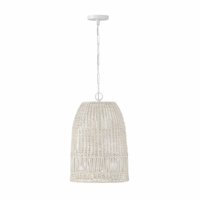 Naomi 1-light Hanging Pendant - 21"H x 13.75"W - Chalk White