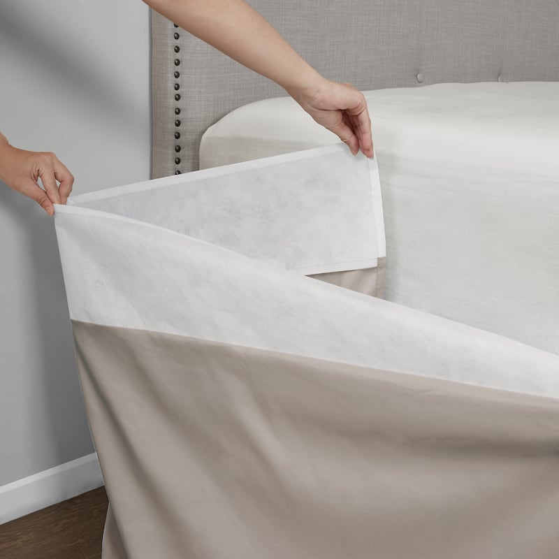 Madison Park Simple Fit Wrap Around Adjustable 26-inch Drop Bedskirt