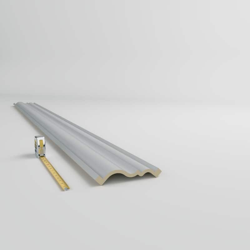 6"H x 6"P x 8 3/8"F x 96"L Tessa Crown Moulding - 1-Pack