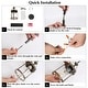 preview thumbnail 12 of 10, Modern Farmhouse 1-Light Cylinder Pendant Lights Mini Glass Lantern for Kitchen Island