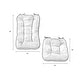 preview thumbnail 6 of 5, Moss Hyatt 2-Piece Reversible Jumbo Rocking Chair Cushion Set