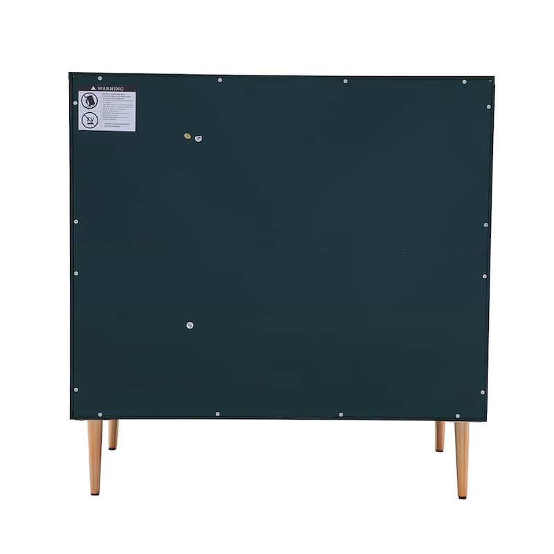 2 Door Blue Locker Accent Cabinet