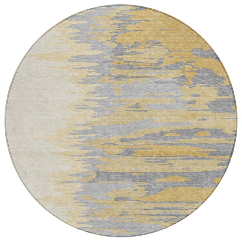 HomeRoots Abstract Transitional Rectangle Outdoor Rug