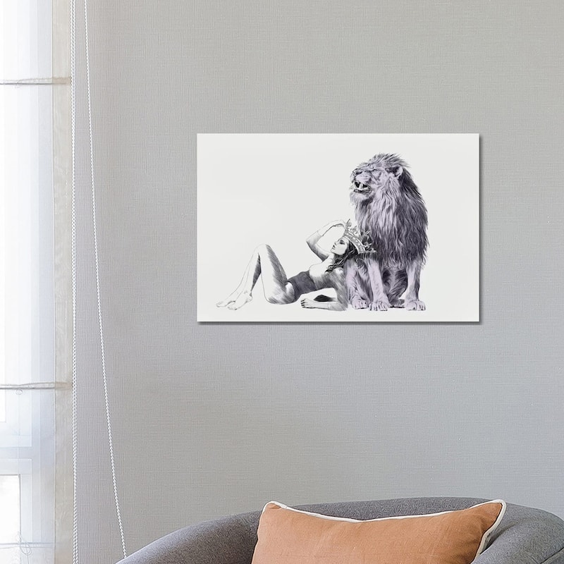 iCanvas "The Queen Leo " by Jenny Rome Canvas Print - 18x26x1.5