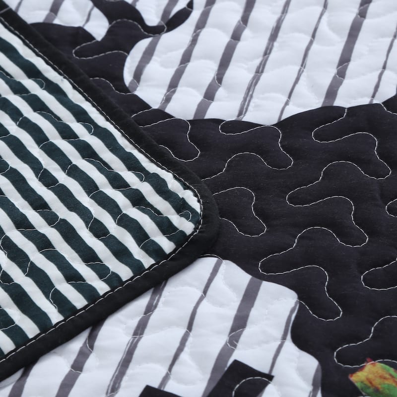 3 Pcs Halloween Quilt Bedspread Set