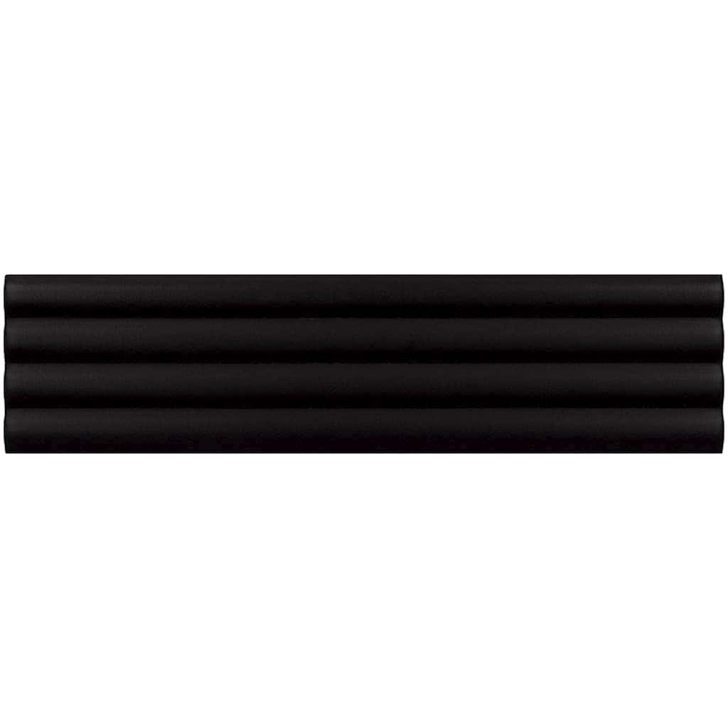 Apollo tile 2" x 8" Arte Matte Black Ceramic Tile (4.1 sq ft/case) - 38 Pack