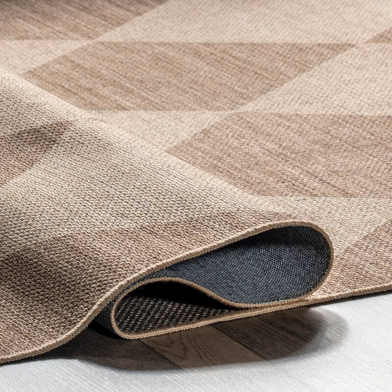 Nuloom Abi SuperiorWash Checkered Easy-Jute Machine Washable Area Rug