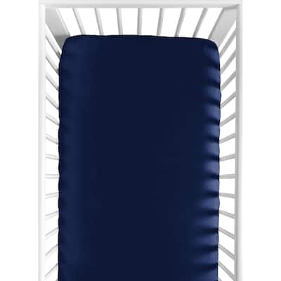 Sweet Jojo Designs Navy/Mint Woodsy Collection Fitted Crib Sheet