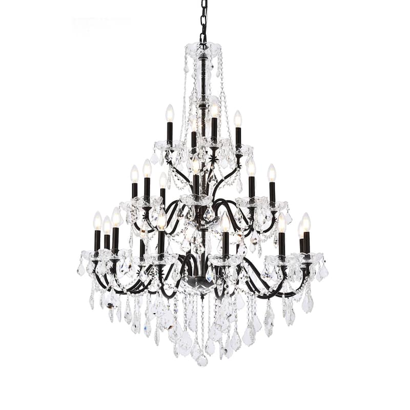 Fleur Illumination 24 light Dark Bronze Chandelier