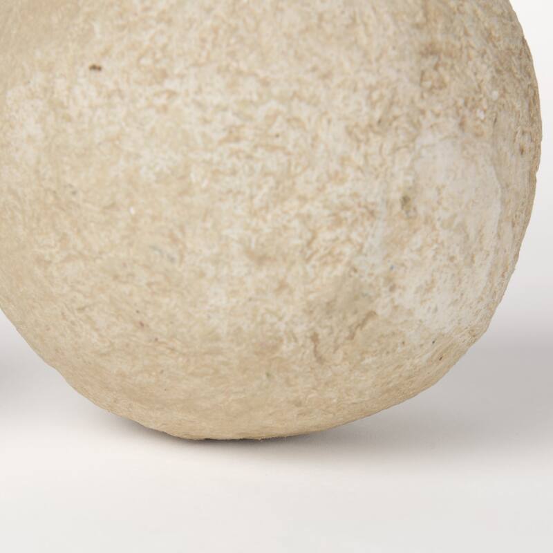 Sunita Beige Paper Mache Orbs (Set of 3)