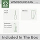 preview thumbnail 19 of 21, Hunter 52" Windbound Outdoor Ceiling Fan with Pull Chain - Damp Rated!