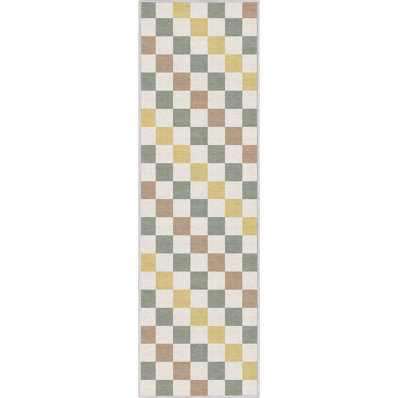 Well Woven Apollo Square Modern Geometric Flat-Weave Area Rug