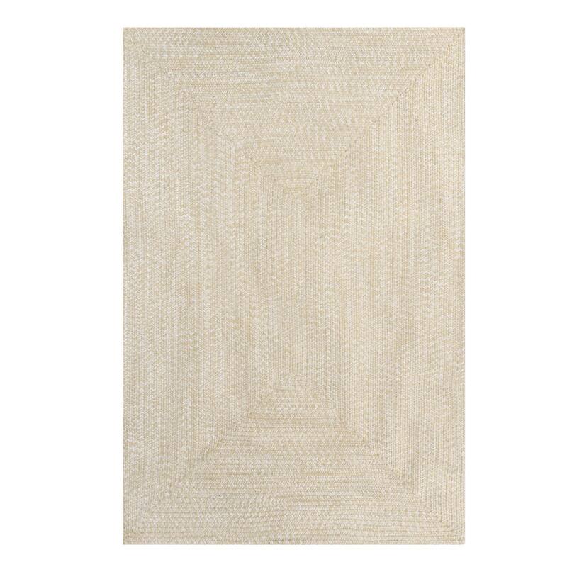 Superior Modern Rustic Bohemian Reversible Multi-Tone Braided Indoor Outdoor Area Rug