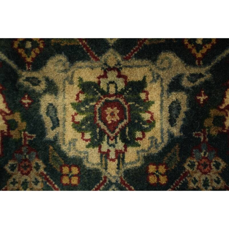 Hand Knotted Oriental 100% Wool Carpet Traditional All-Over Red Tabriz Area Rug - 9' 3'' X 6' 1''