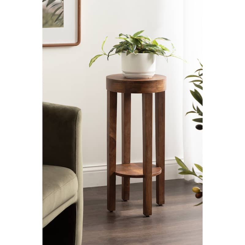 Kate and Laurel Talcott Round Wood Side Table