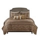 preview thumbnail 24 of 38, Madison Park Venetian 6 Piece Jacquard Quilt Set with Throw Pillows