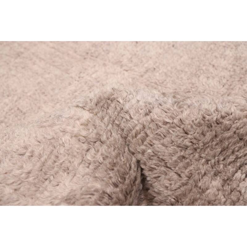 ECARPETGALLERY Hand-knotted Tangier Grey Wool Rug - 5'0 x 8'1