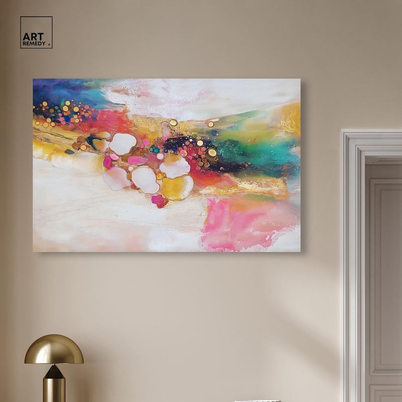 Vibrant Dabs II Canvas by Art Remedy, Gallery Wrapped