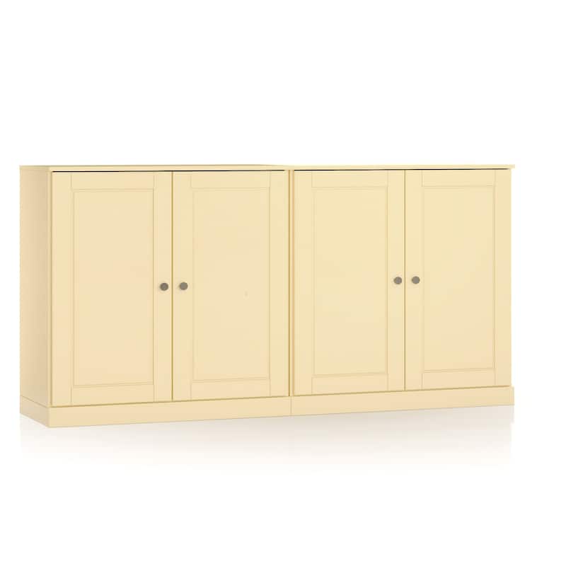 100% Solid Wood Sideboard with Glass or Solid Wood Doors by Palace Imports - 64" x 35.75"