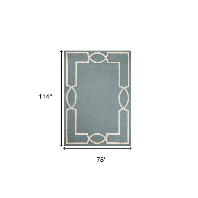 Allof Elegant Plain Weather Resistant Heritage-Inspired Hand-Woven Outdoor Rug