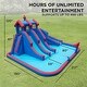 preview thumbnail 2 of 3, Sunny & Fun Mega Sport Inflatable Water Slide Park & Splash Pool with Air Pump - Blue