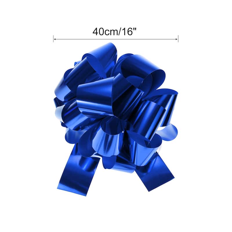 2pcs Extra Giant Large Pull Bow Christmas Car Gift Wrapping Bows - Blue - 16 inch