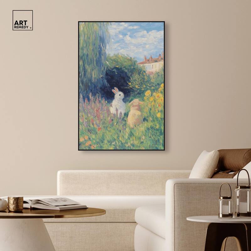 Quiet Gardeners Canvas by Art Remedy