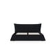 preview thumbnail 28 of 47, King Size Bed Frame w/ Special Shaped Headboard,Velvet Upholstered Platform Bed Floor Bed Low Profile Bed, Mattress Foundation