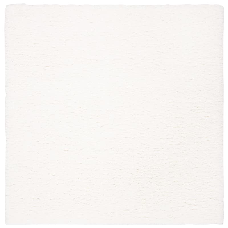 SAFAVIEH Flokati Vojsava Shag Solid Rug - 6'7" Square - Ivory