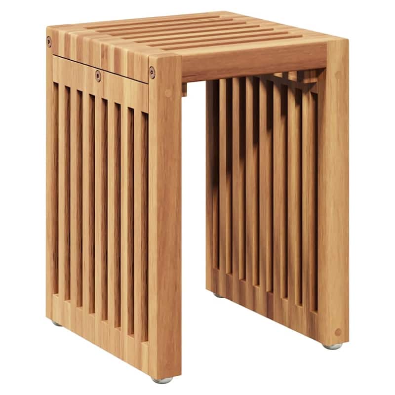 vidaXL Garden Side Table Brown Solid teak wood