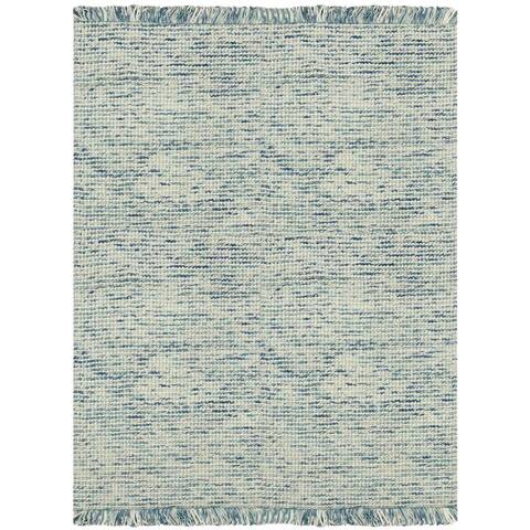 Cableknit Casual Hand-Woven Wool and Cotton Area Rug