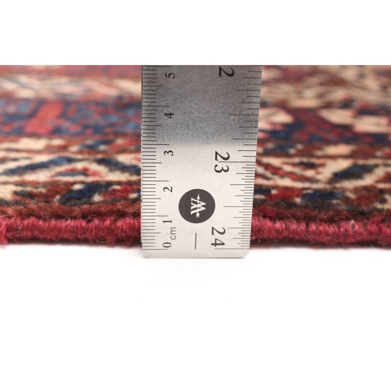 ECARPETGALLERY Hand-knotted Melis Vintage Red Wool Rug - 4'9 x 6'0