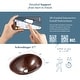 preview thumbnail 10 of 10, Schrodinger 17" Dual Flex Bathroom Sink in Copper