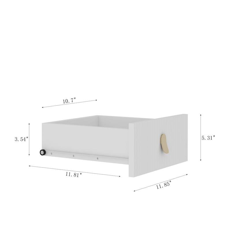 Vanity Set with Hair Dryer Holder, 43" Farmhouse Dressing Table with Lighted Mirror & Makeup Drawer